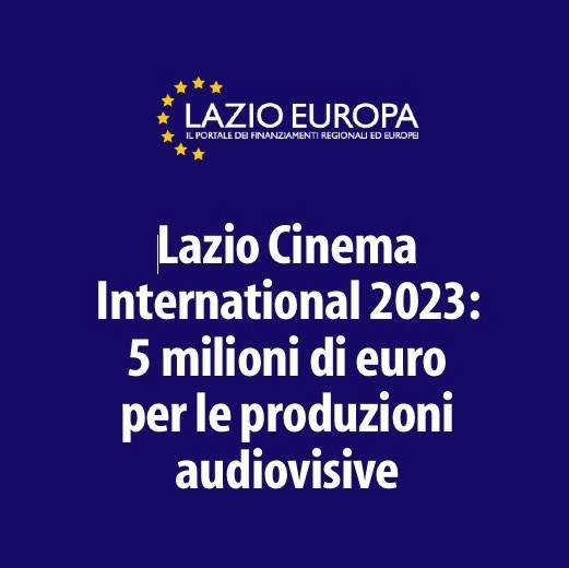 , Una notizia che interesserà di certo le produzioni audiovisive: è stato lanciato il bando 2023 di Lazio Cinema International. La domanda può essere in&#8230;